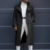 British Loose Coat Mid-Length Trench Coat - WOMONA.COM