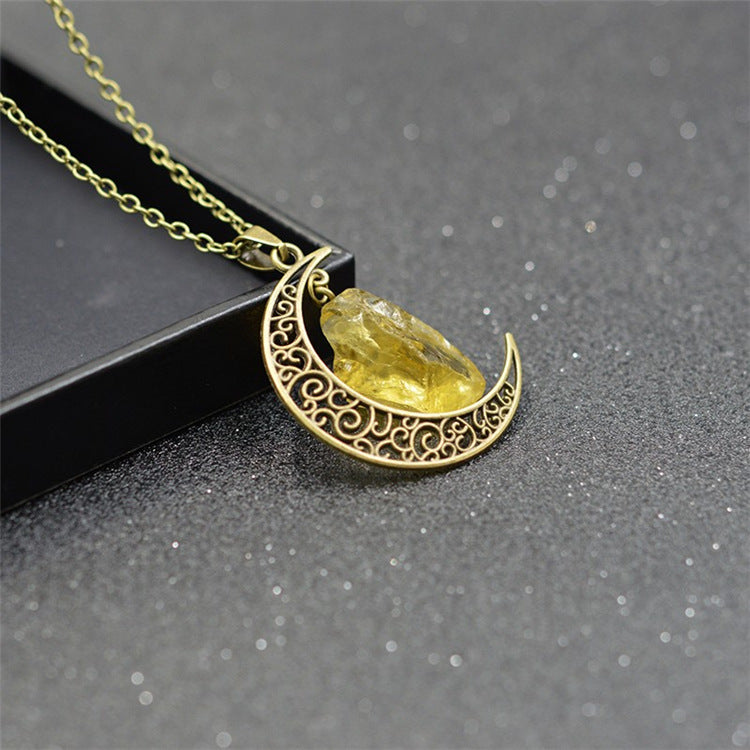 Moon necklace - WOMONA.COM