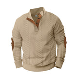 Men's Sweater Half Cardigan Jacquard