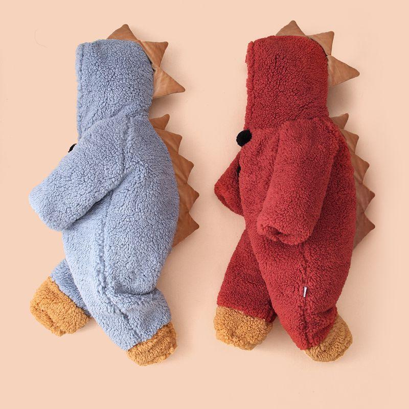 Simple And Cute Thick Warm Baby Onesies - WOMONA.COM