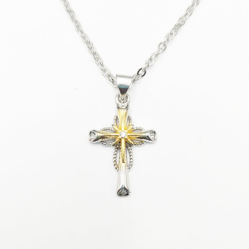 Fashion Octagon Star Cross Pendant Necklaces For Women - WOMONA.COM