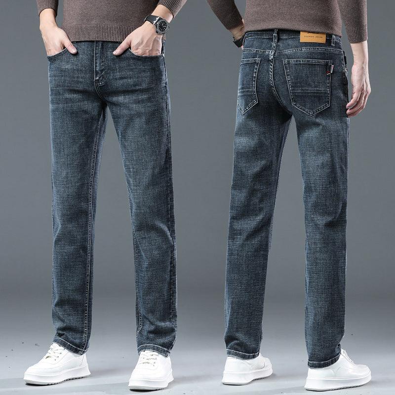 Men's Loose Straight Leg Summer Jeans - WOMONA.COM