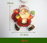 LED Suction Cup Window Hanging Lights Christmas Decoration - WOMONA.COM