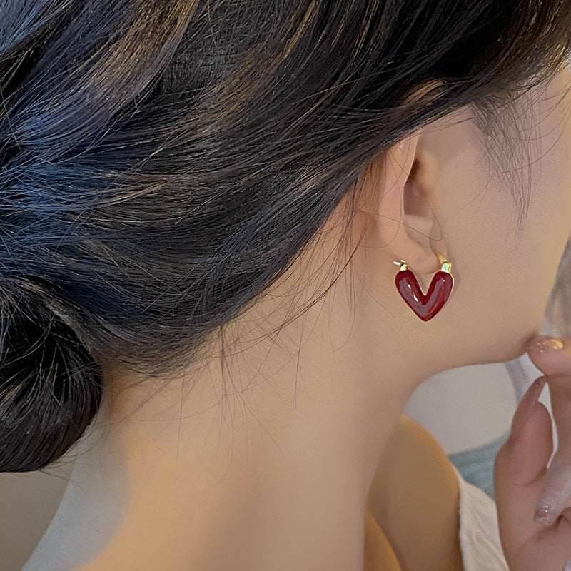 Advanced Sense Love Heart Earrings - WOMONA.COM