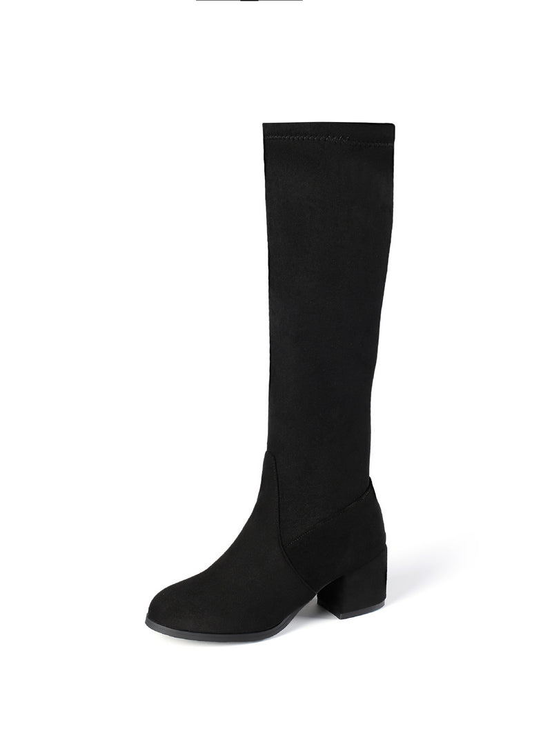 Solid Color High Boots Women's Boots - WOMONA.COM