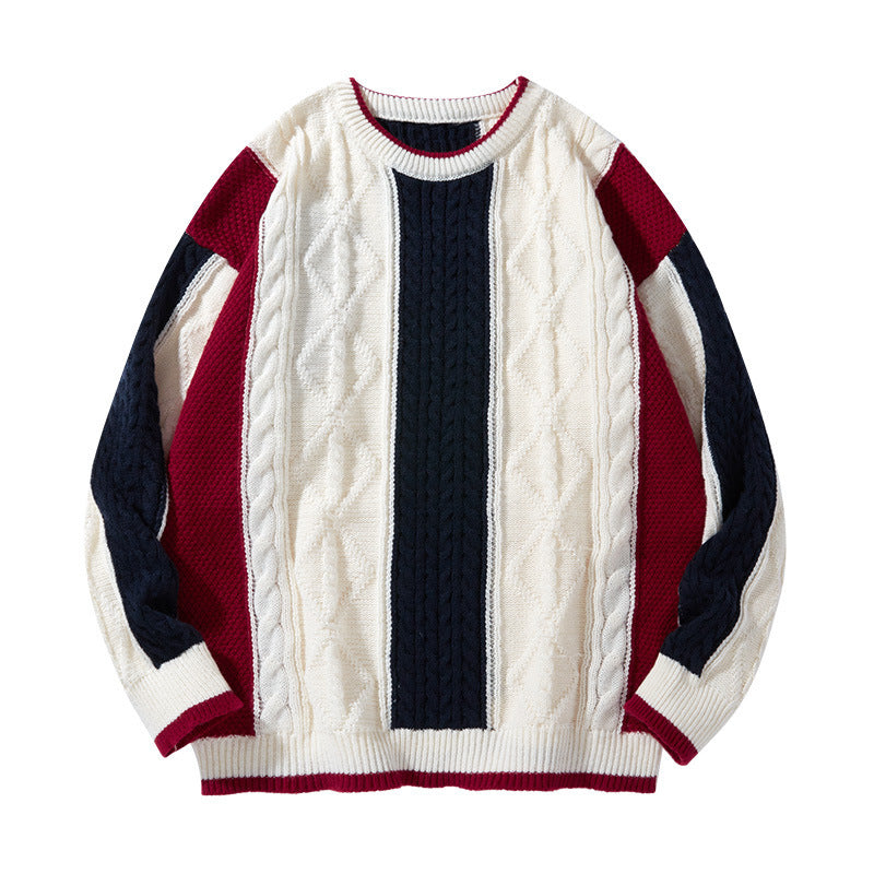 Round Neck Sweater College Style Japanese Style - WOMONA.COM