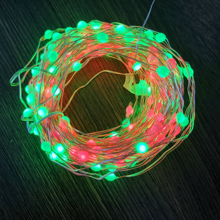 String lights led christmas copper wire lights - WOMONA.COM