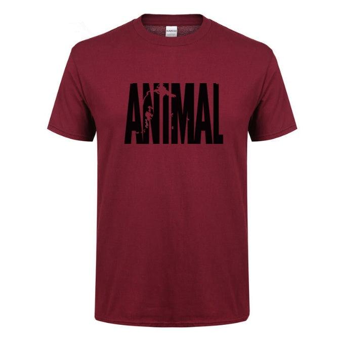 summer leisure ANIMAL alphabet print collar T-shirt pure cotton - WOMONA.COM