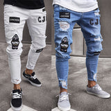 AliExpress White High-end Denim Men's Trousers - WOMONA.COM