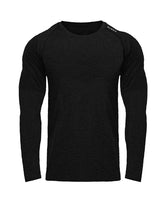 Men Long Sleeves T-Shirts Mesh Breathable Gyms - WOMONA.COM