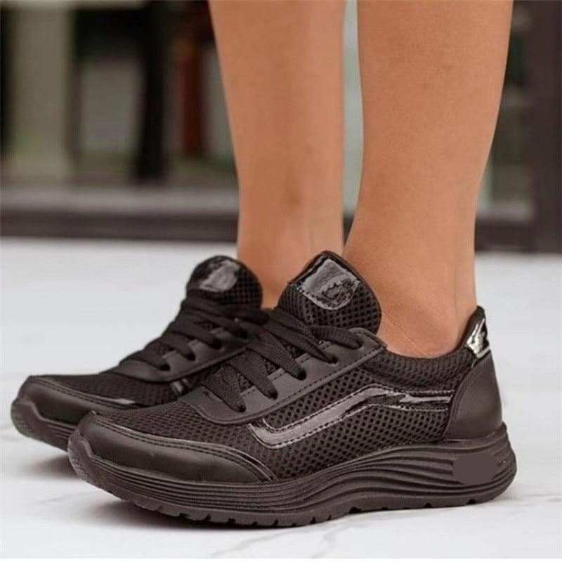 Lace-up Sports Style Low-top Shoes Women - WOMONA.COM