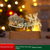 Christmas Decoration 3D Lamp Acrylic LED Night - WOMONA.COM