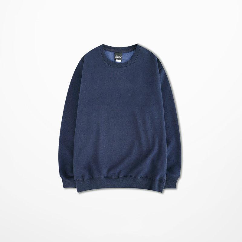 Loose cotton crew neck sweater - WOMONA.COM