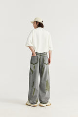 Wide Leg Loose Street Straight Jeans - WOMONA.COM