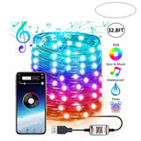 APP Light String Mobile Phone Bluetooth USB Copper Wire Music - WOMONA.COM