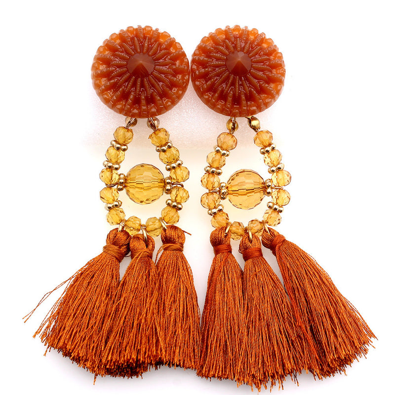 Tassel earrings - WOMONA.COM