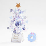 Tarjeta desplegable con forma de árbol de Navidad Tarjeta 3D Tarjeta de felicitación navideña 