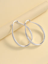 Geometric oval earrings - WOMONA.COM