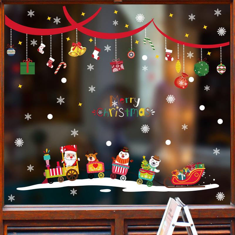 Christmas glass stickers - WOMONA.COM