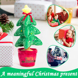 Dancing Christmas Toys Funny Tree Repeat Talking Electronic Plush Toys - WOMONA.COM