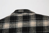 Plaid Shirt Cotton-padded Coat For Men - WOMONA.COM