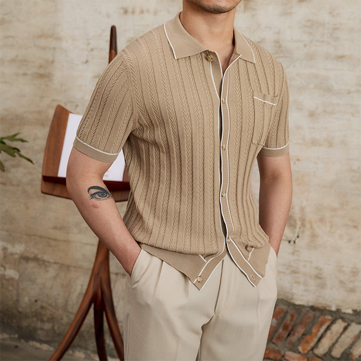 Fashion Simple Slim T-shirt Cardigan Fashion - WOMONA.COM