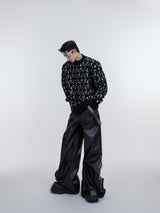 Loose Deconstructed Crew-neck Knit Sweater - WOMONA.COM