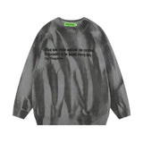 Tie-dyed Inkjet Loose Pullover Autumn And Winter