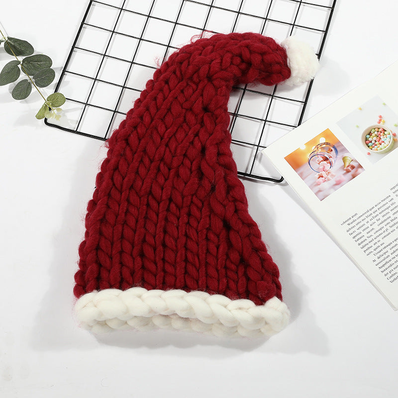 Gorro de peluche navideño con pompón, bonito gorro de invierno para mujeres, hombres y niños