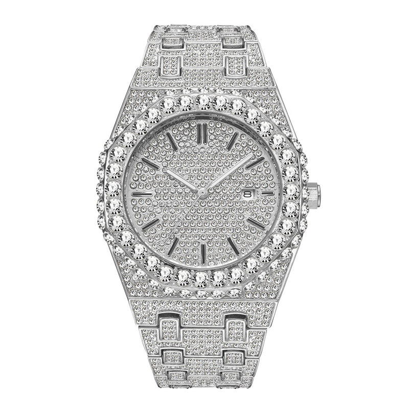 Fashion Starry Diamond Men's Quartz Watch - WOMONA.COM