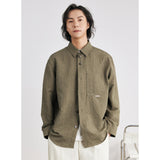 Men's Long Sleeve Shirt Coat - WOMONA.COM