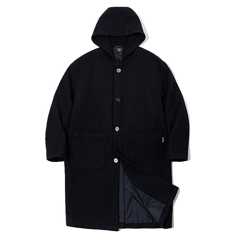 Warm Mid-length Woolen Coat For Men Winter - WOMONA.COM