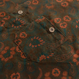 Camisa vintage con estampado floral nueva de otoño