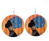 Wood Print Earrings - WOMONA.COM