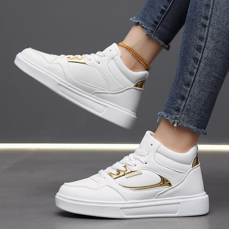 Large Size Flat Bottom Leisure Sneaker - WOMONA.COM