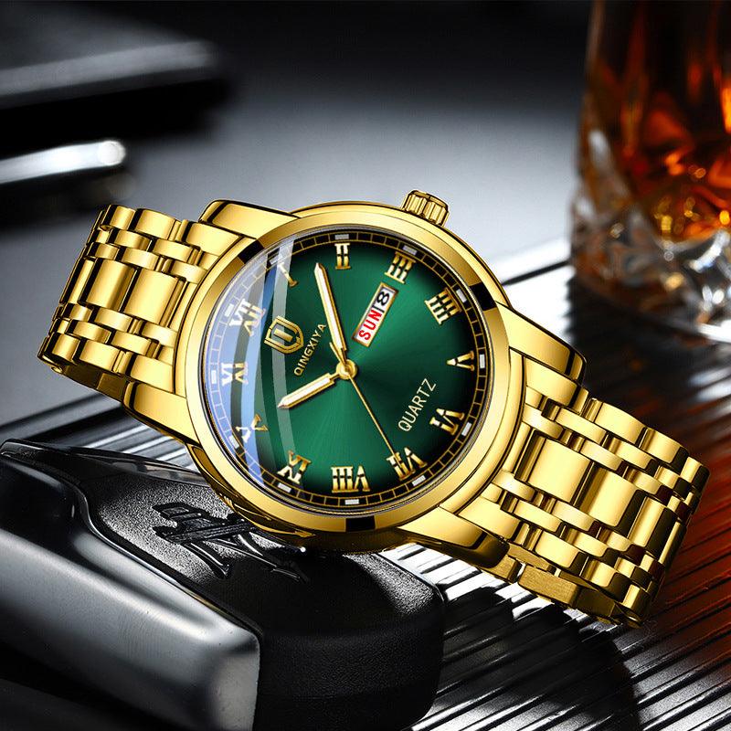 Korean Style Trendy Quartz Men's Waterproof Watch - WOMONA.COM