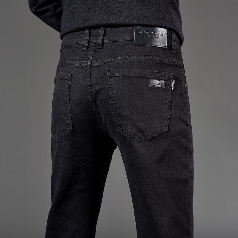 Pantalones elásticos de alta gama, ajustados y rectos para hombre