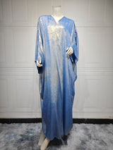 Muslim Fashion Bronzing Robe Abaya Outer Wear