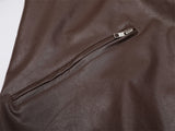 Men's Leather Coat Brand Zipper