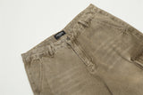 Fashion Waste Soil Pleated Cargo Jeans Men - WOMONA.COM