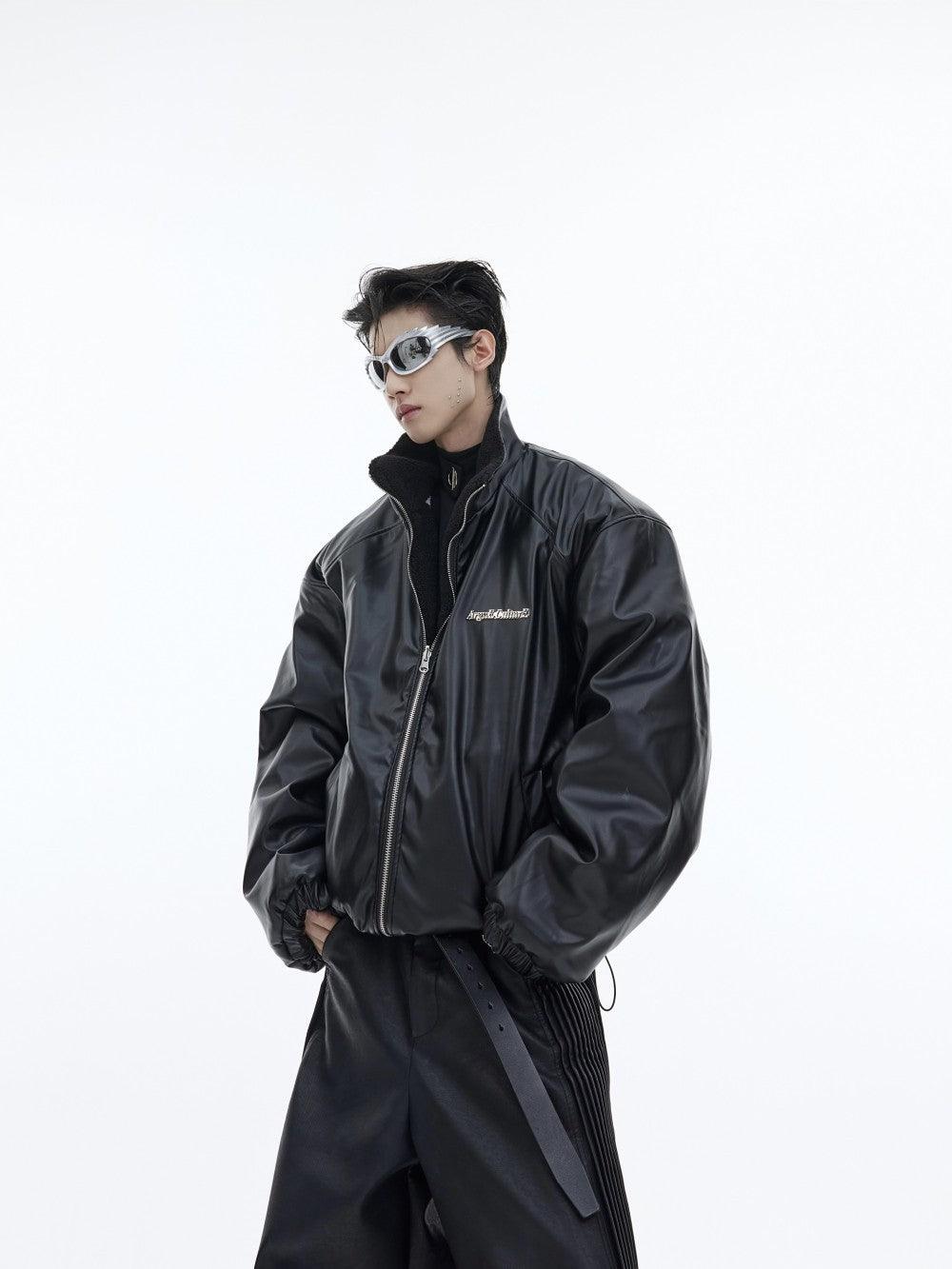 Vintage Patchwork Contrasting Double-sided Jacket - WOMONA.COM