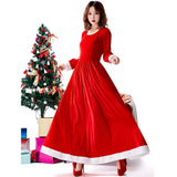 Christmas Outfit Two-tone Shawl Dress - WOMONA.COM