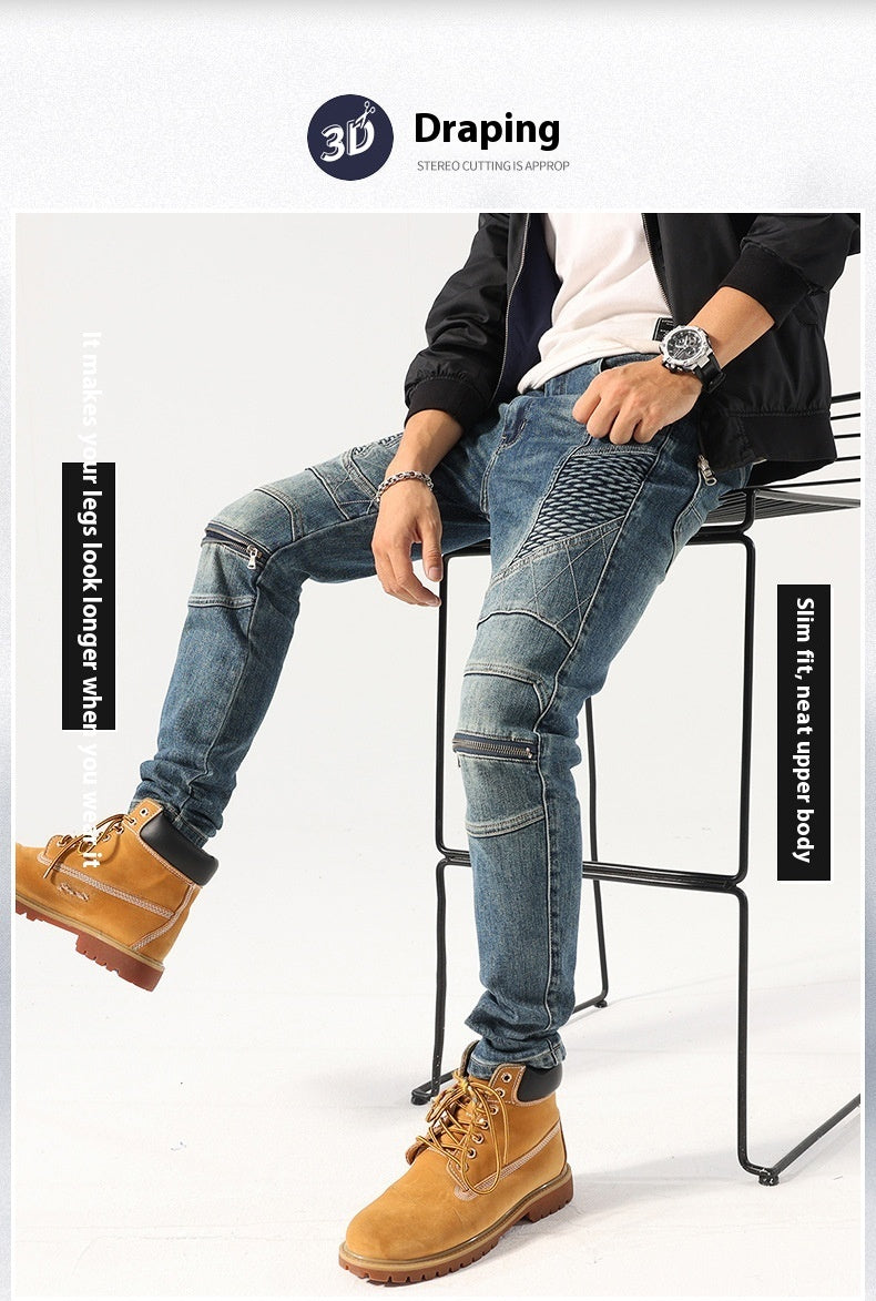 Herrenmode Street Slim Fit Jeans Lässig