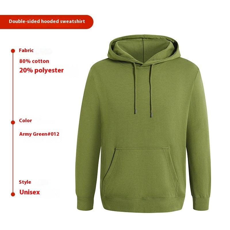 Solid Color Long Sleeve Loose Thin Hoodie Sweater - WOMONA.COM