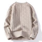 Knitted Men's New Fashion Round Neck Sweater - WOMONA.COM