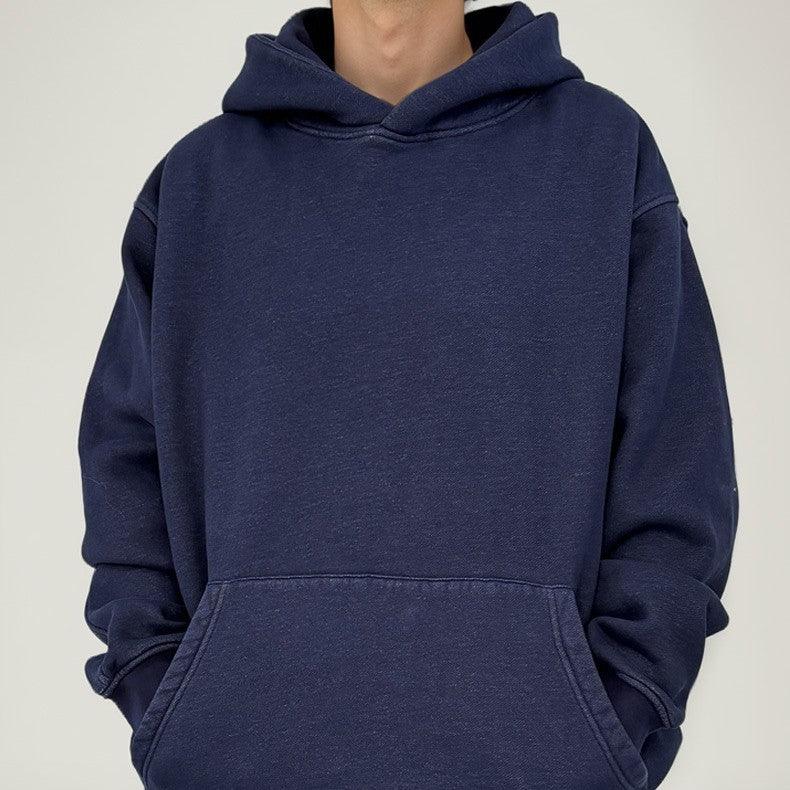 Fleece-lined Hoodie Coat Male - WOMONA.COM
