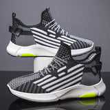 Fashion Flying Woven Breathable Running Shoes - WOMONA.COM