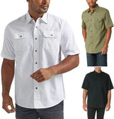 Fashion Men's Business Shirt Short Sleeve - WOMONA.COM