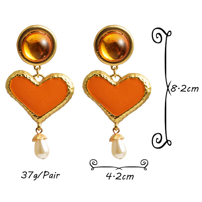 Earrings Love Pearl - WOMONA.COM