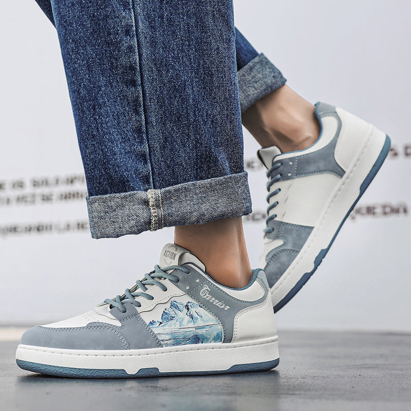 Versatile Casual Ink Painting Sneakers For Men - WOMONA.COM